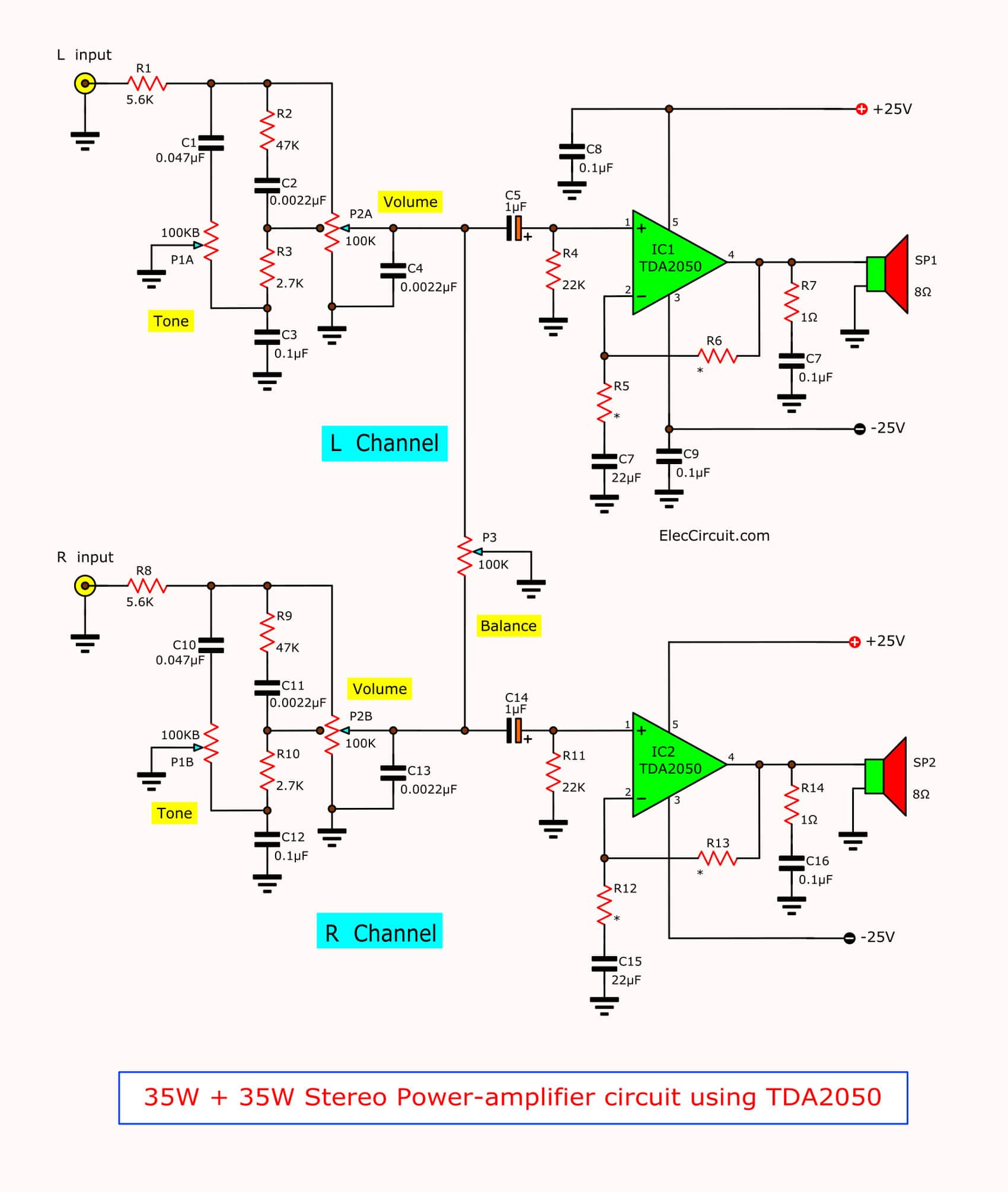 Tda Amplifier Stereo W W